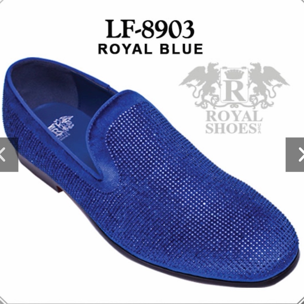 ROYAL Shoes royal blue Red Glitter Formal Loafer From Royal Shoes
